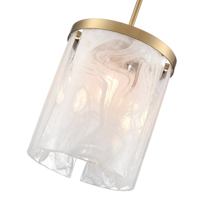 Artcraft AC12170BR Three Light Pendant, Brass