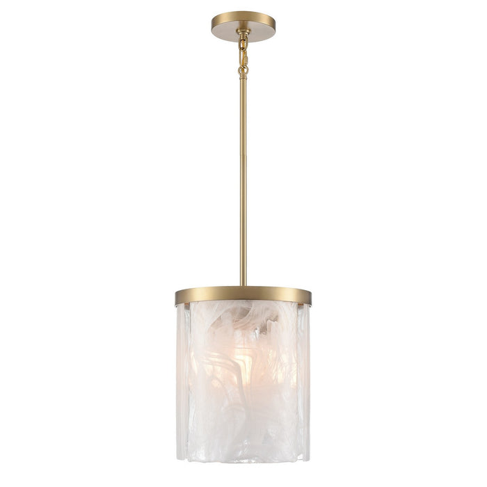 Artcraft AC12170BR Three Light Pendant, Brass