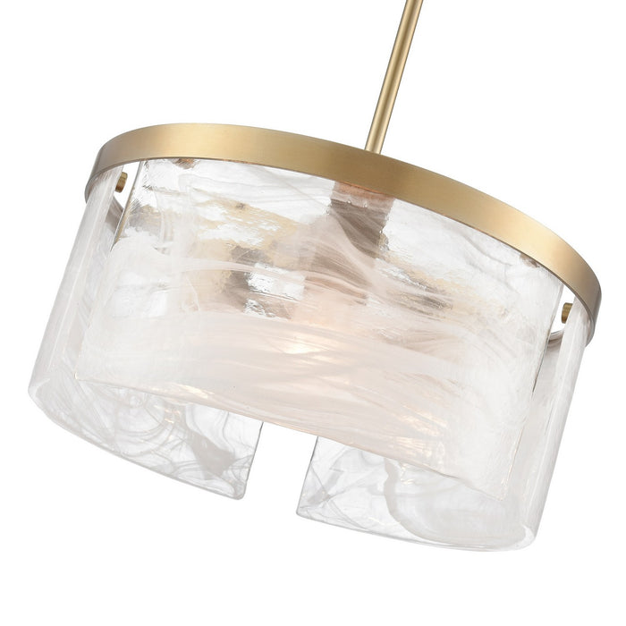 Artcraft AC12171BR Three Light Pendant, Brass