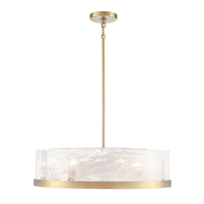 Artcraft AC12176BR Six Light Chandelier, Brass