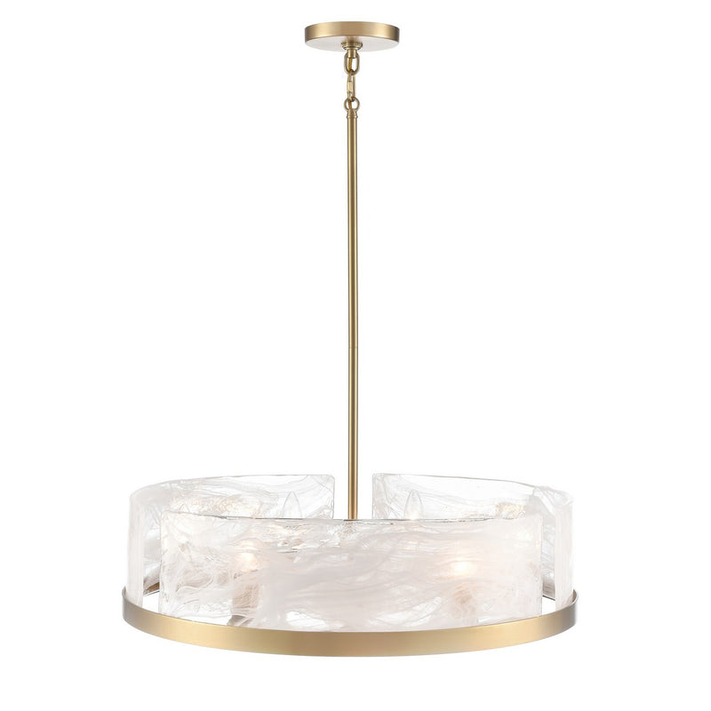 Artcraft AC12176BR Six Light Chandelier, Brass