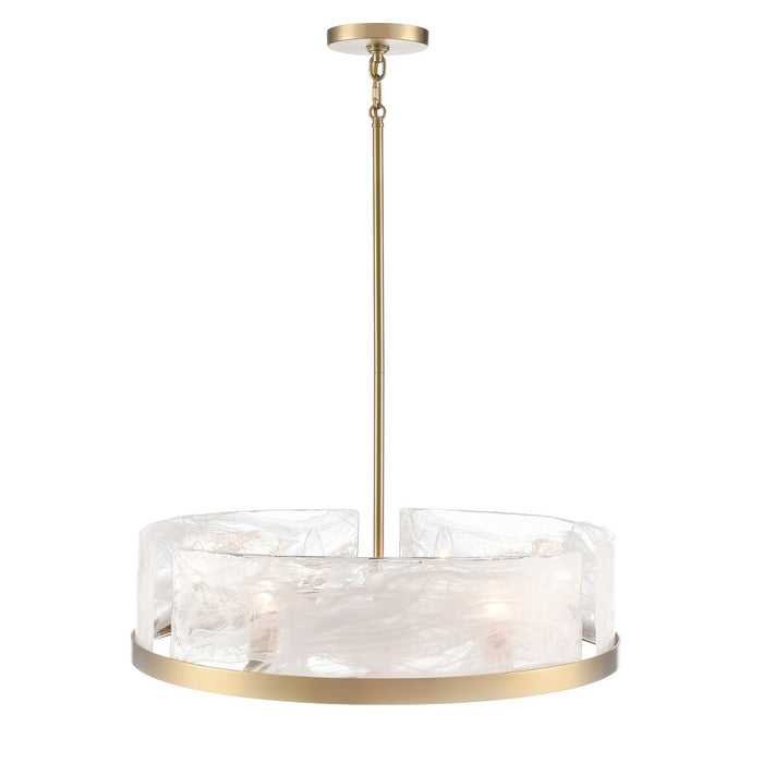 Artcraft AC12176BR Six Light Chandelier, Brass