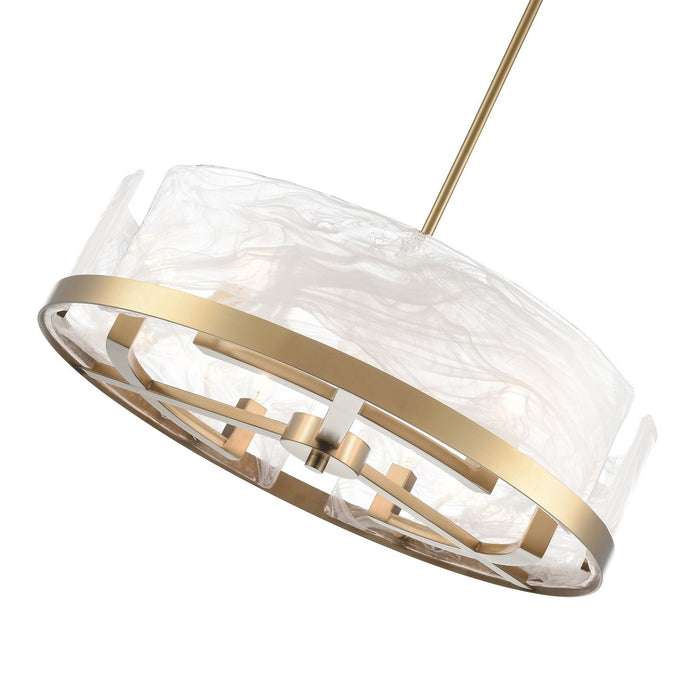 Artcraft AC12176BR Six Light Chandelier, Brass