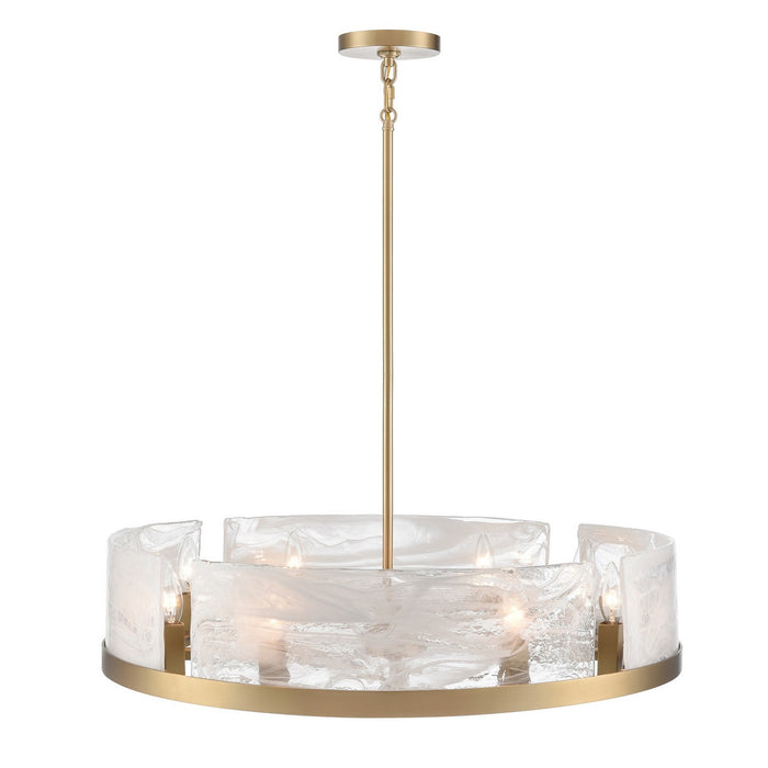Artcraft AC12178BR Eight Light Chandelier, Brass