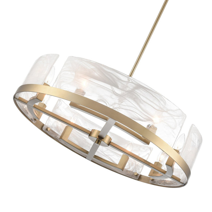 Artcraft AC12178BR Eight Light Chandelier, Brass
