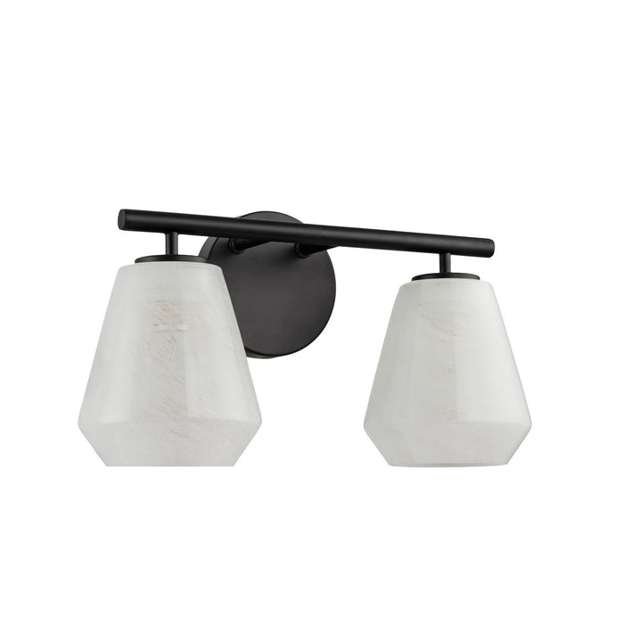 Artcraft AC12182BK Two Light Bathroom Vanity, Black