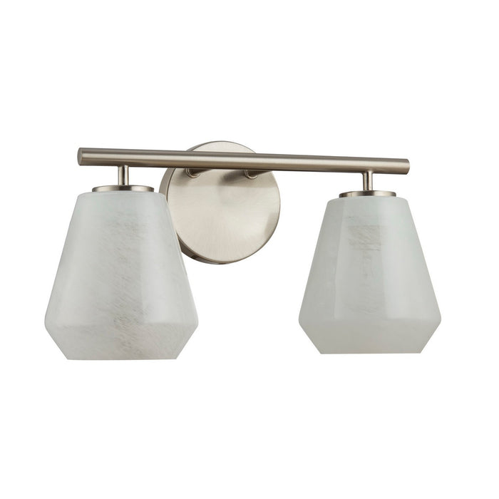 Artcraft AC12182BN Two Light Bathroom Vanity, Brushed Nickel