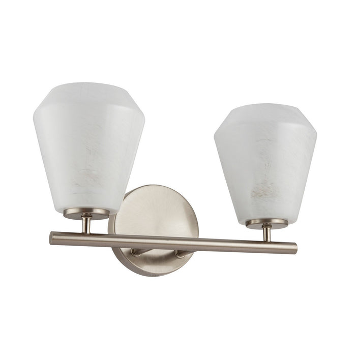 Artcraft AC12182BN Two Light Bathroom Vanity, Brushed Nickel