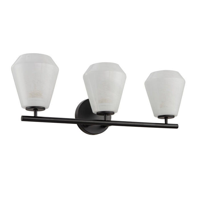 Artcraft AC12183BK Three Light Bathroom Vanity, Black