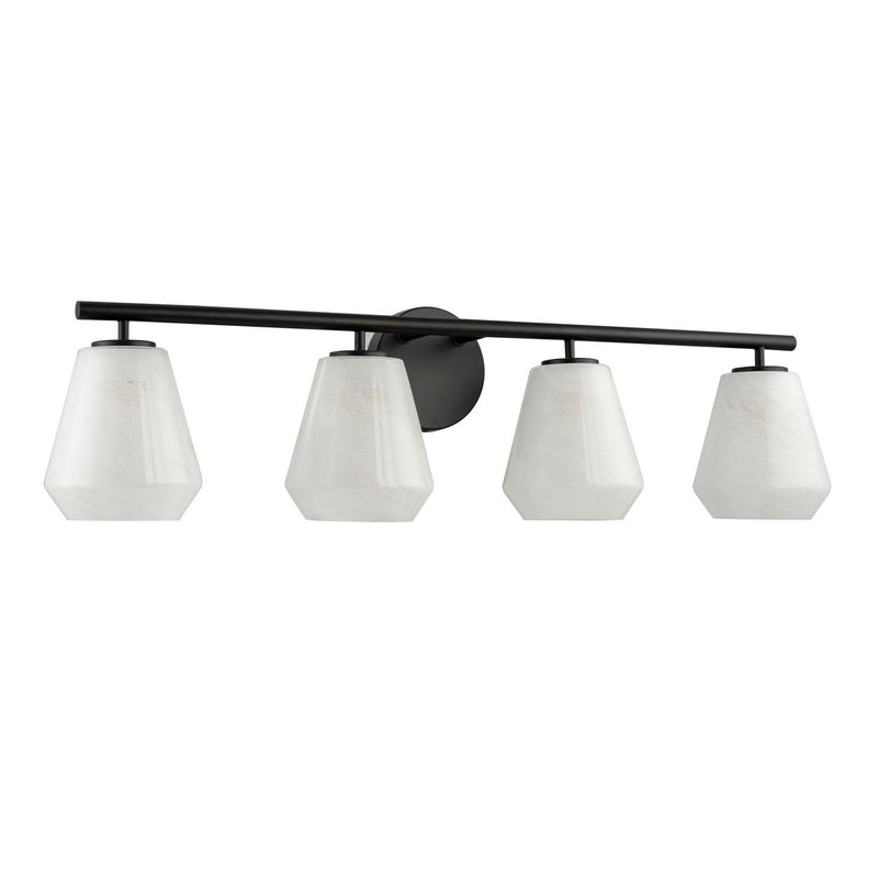 Artcraft AC12184BK Four Light Bathroom Vanity, Black