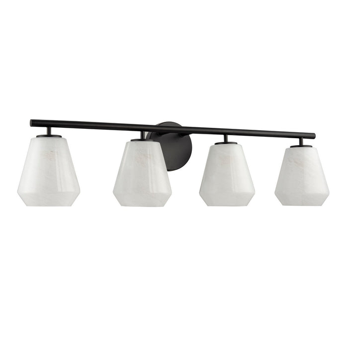 Artcraft AC12184BK Four Light Bathroom Vanity, Black