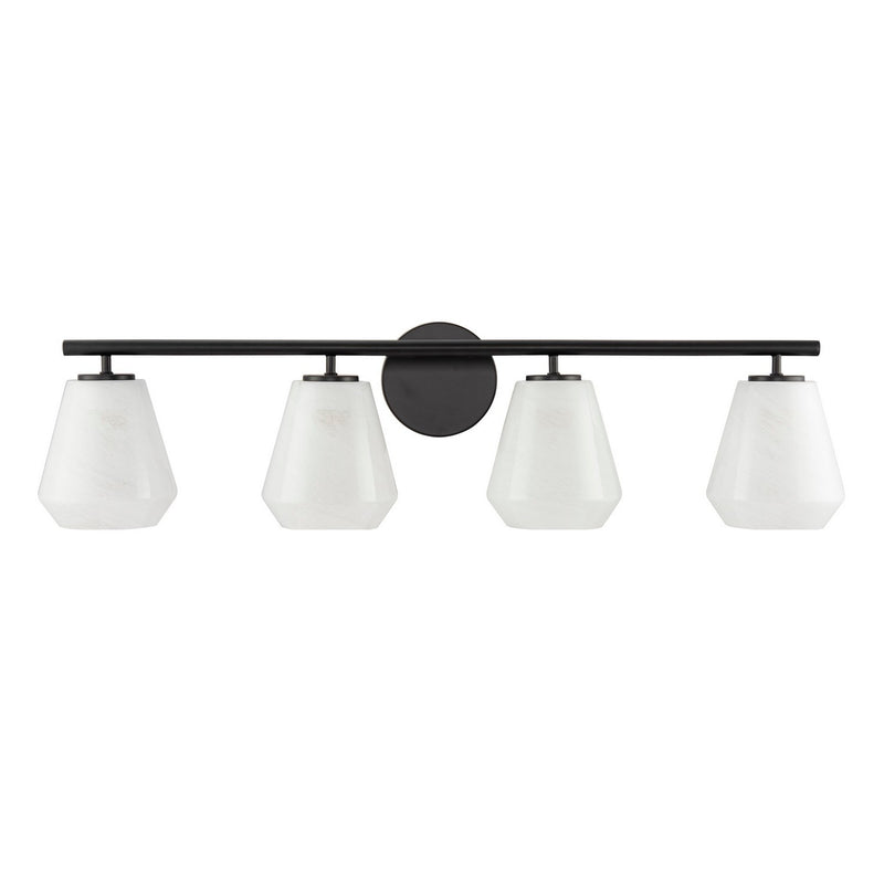 Artcraft AC12184BK Four Light Bathroom Vanity, Black