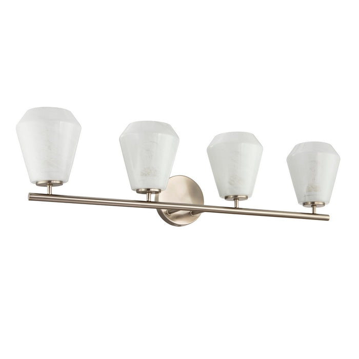Artcraft AC12184BN Four Light Bathroom Vanity, Brushed Nickel