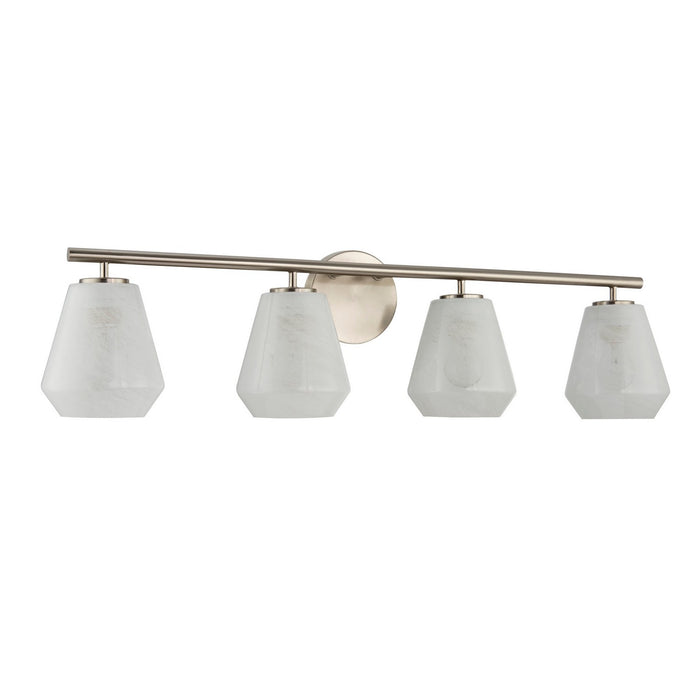 Artcraft AC12184BN Four Light Bathroom Vanity, Brushed Nickel