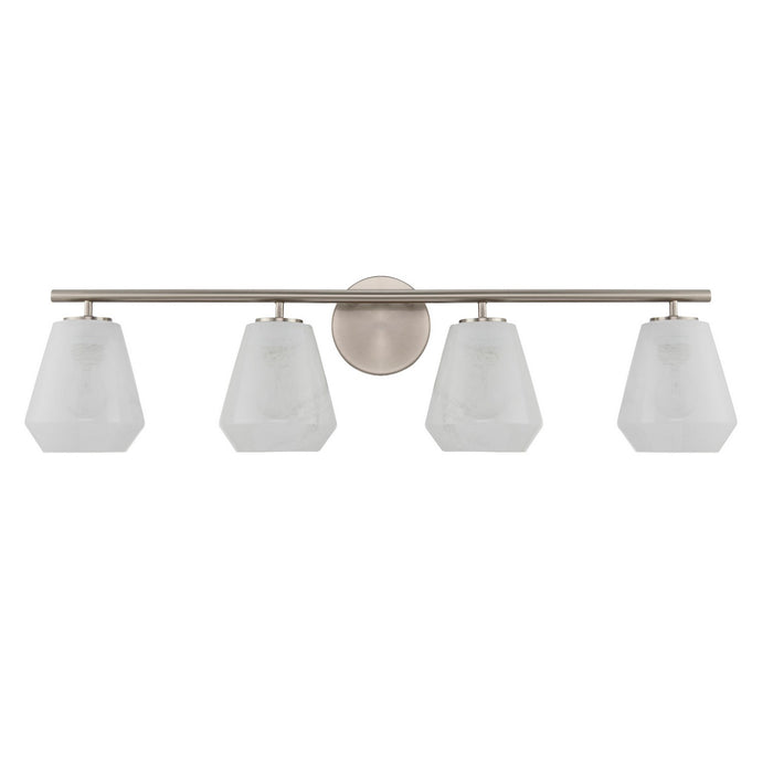 Artcraft AC12184BN Four Light Bathroom Vanity, Brushed Nickel