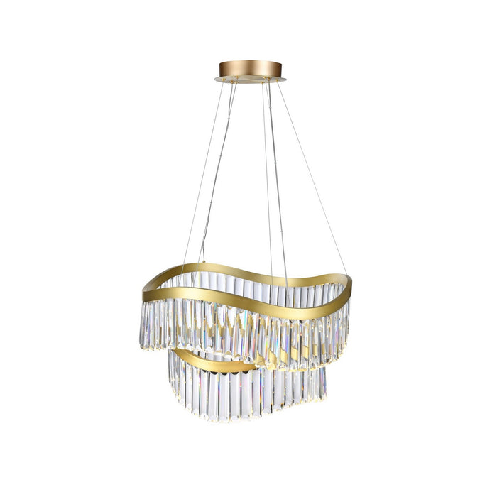 Artcraft AC12201BR LED Chandelier, Brass
