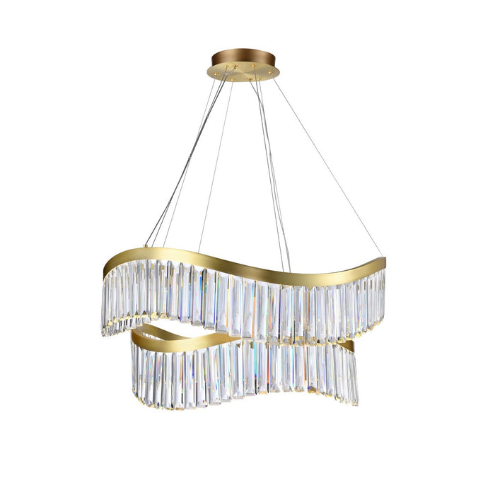 Artcraft AC12202BR LED Chandelier, Brass