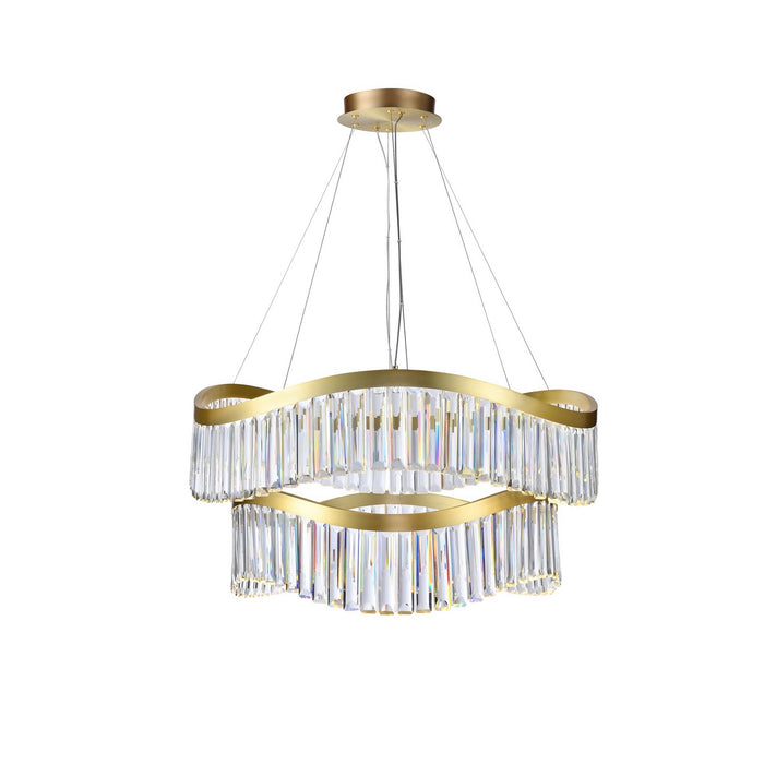 Artcraft AC12202BR LED Chandelier, Brass