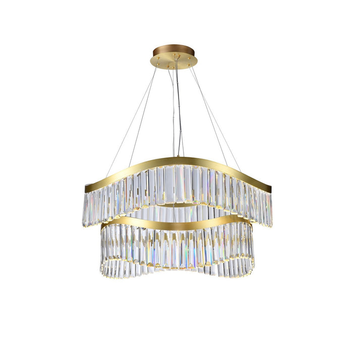 Artcraft AC12202BR LED Chandelier, Brass