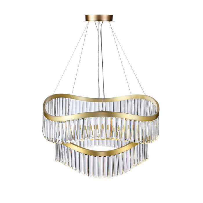 Artcraft AC12202BR LED Chandelier, Brass