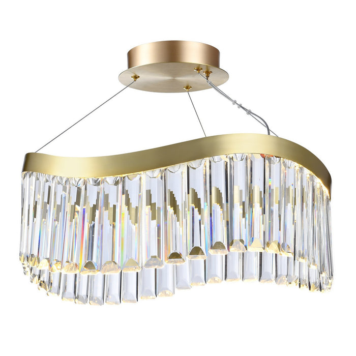 Artcraft AC12206BR LED Chandelier, Brass