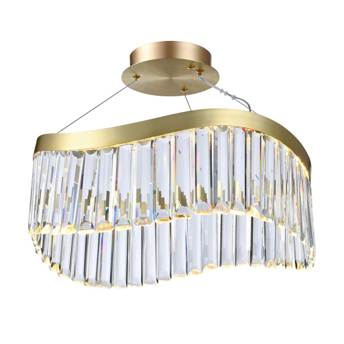 Artcraft AC12206BR LED Chandelier, Brass