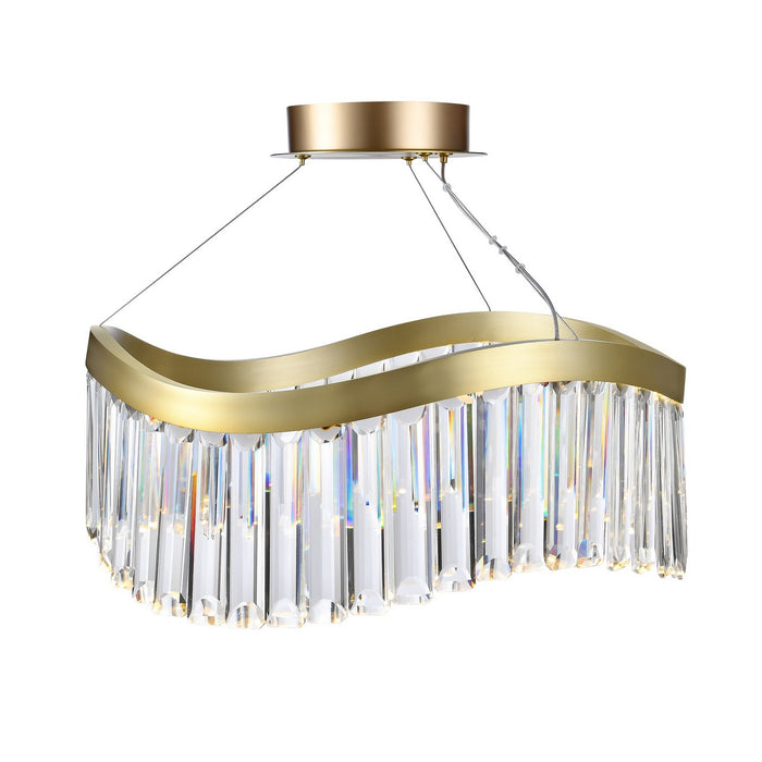Artcraft AC12206BR LED Chandelier, Brass