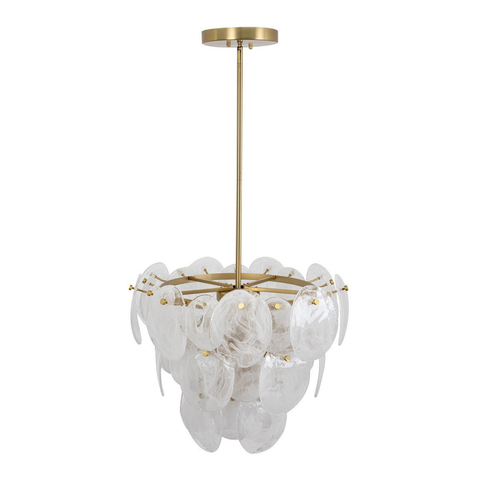 Artcraft AC12211BR Eight Light Chandelier, Brushed Brass
