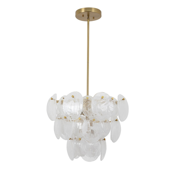 Artcraft AC12211BR Eight Light Chandelier, Brushed Brass