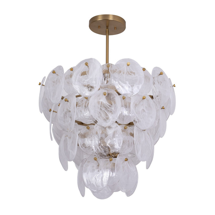 Artcraft AC12212BR 13 Light Chandelier, Brushed Brass