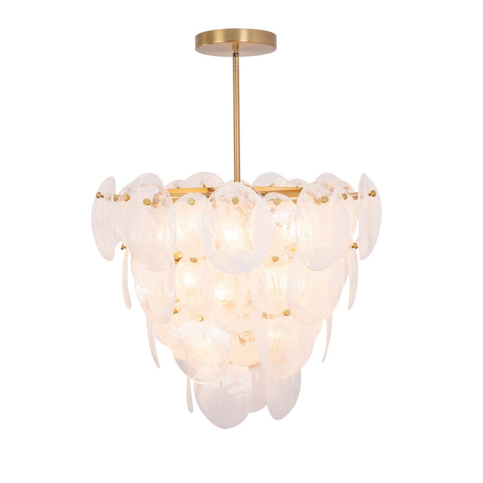 Artcraft AC12212BR 13 Light Chandelier, Brushed Brass