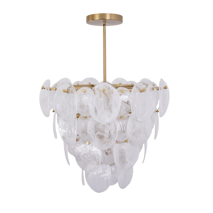 Artcraft AC12212BR 13 Light Chandelier, Brushed Brass