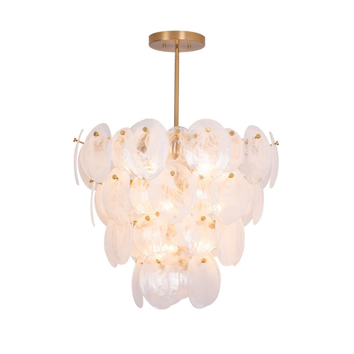 Artcraft AC12212BR 13 Light Chandelier, Brushed Brass
