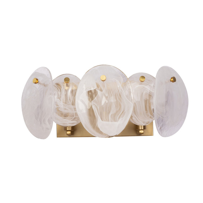 Artcraft AC12213BR Three Light Bathroom Vanity, Brushed Brass