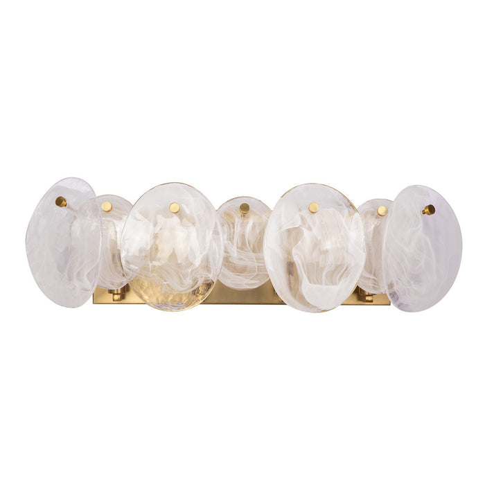Artcraft AC12214BR Four Light Bathroom Vanity, Brushed Brass