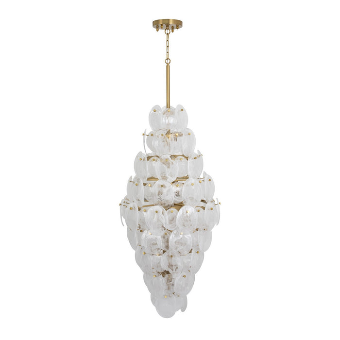 Artcraft AC12219BR 15 Light Chandelier, Brushed Brass