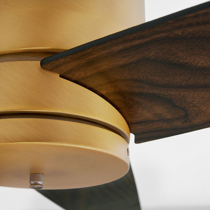 Quorum 22523-47 52" Ceiling Fan, Brushed Brass