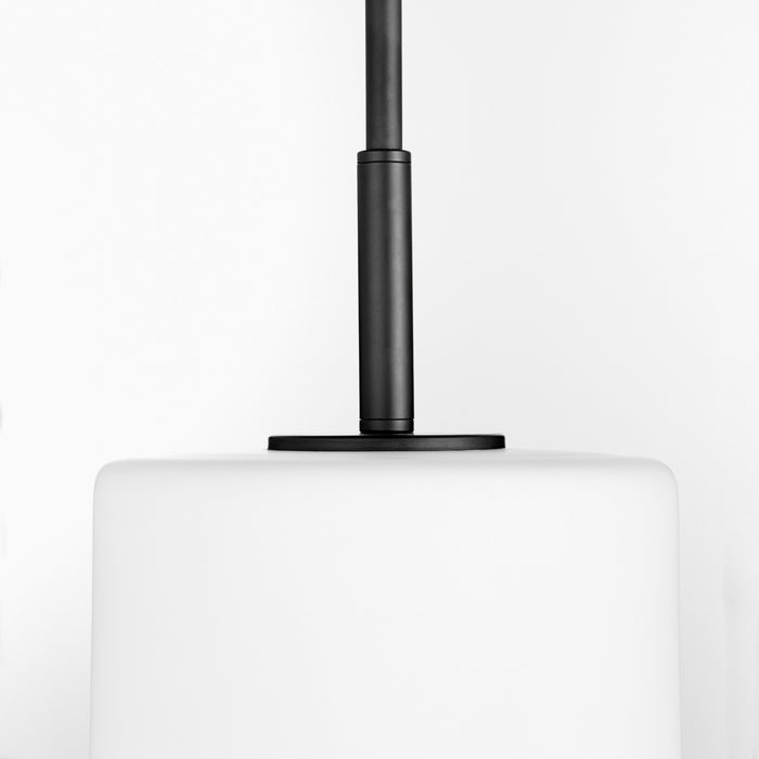 Quorum 3307-59 One Light Pendant, Matte Black
