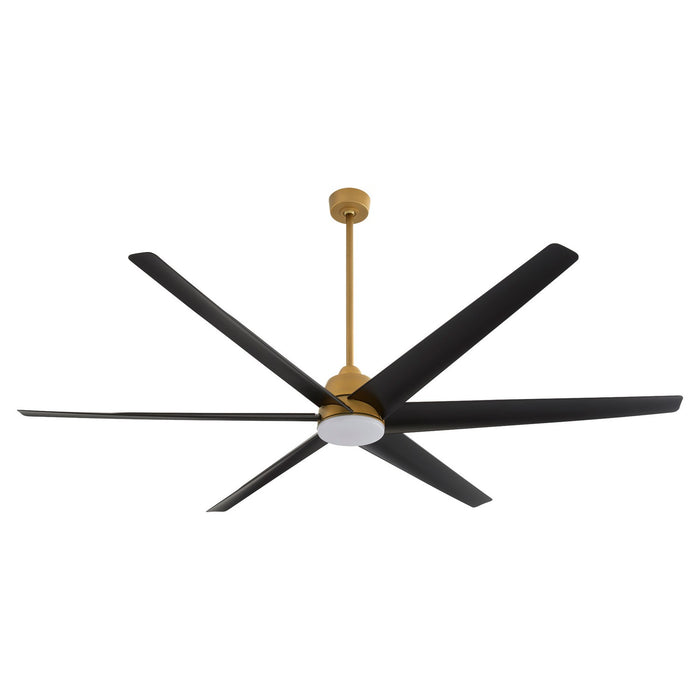 Quorum 35846-47 84"Patio Fan, Brushed Brass