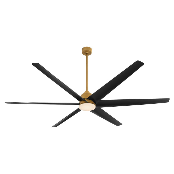 Quorum 35846-47 84"Patio Fan, Brushed Brass