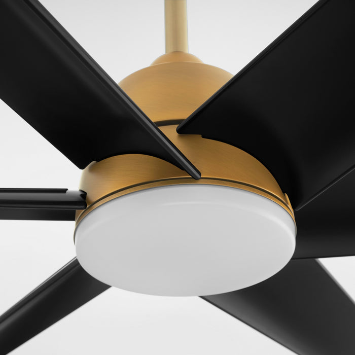 Quorum 35846-47 84"Patio Fan, Brushed Brass