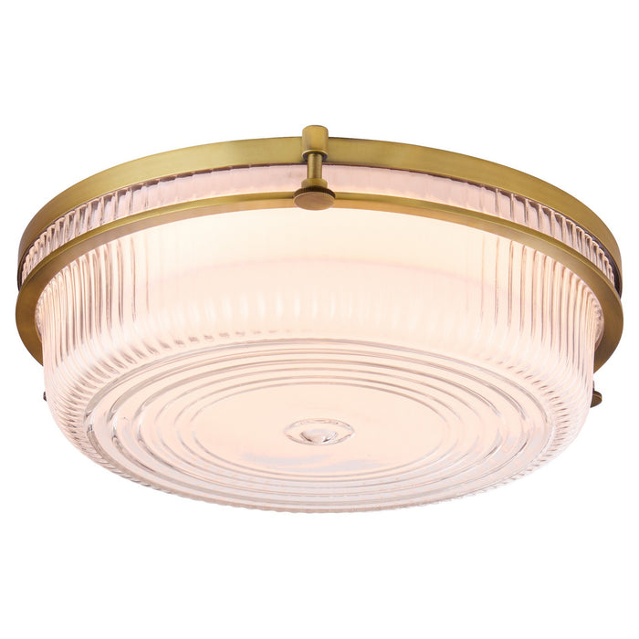 Quorum 368-14-47 LED Ceiling Mount, Brushed Brass