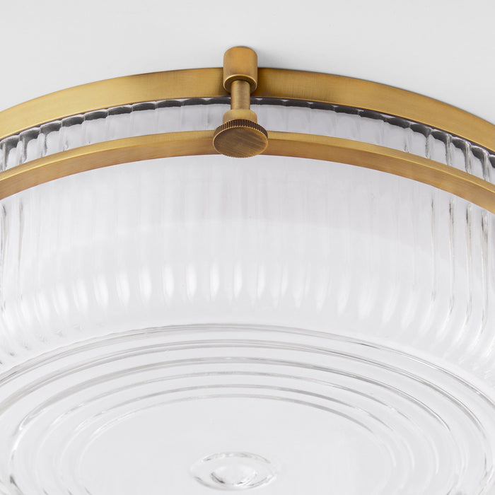 Quorum 368-14-47 LED Ceiling Mount, Brushed Brass