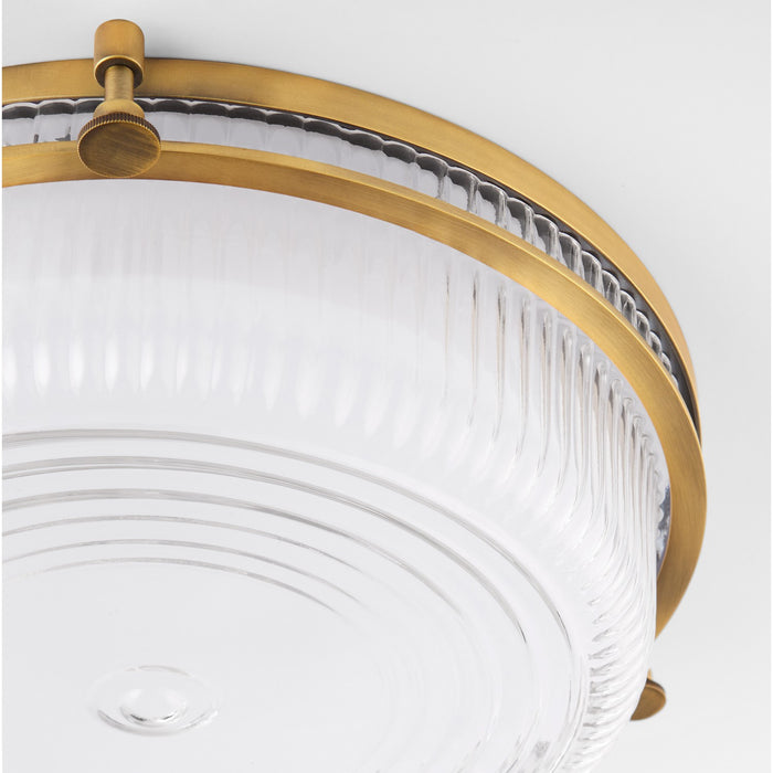 Quorum 368-14-47 LED Ceiling Mount, Brushed Brass