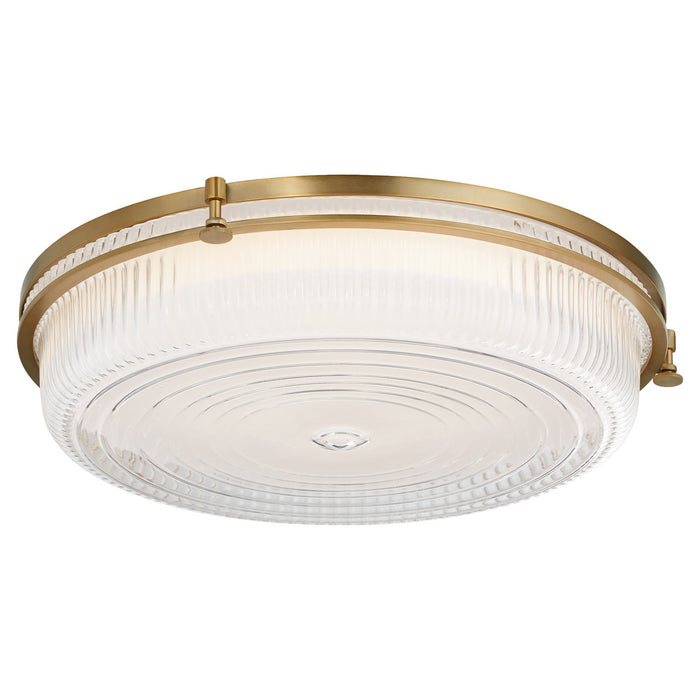 Quorum 368-18-47 LED Ceiling Mount, Brushed Brass