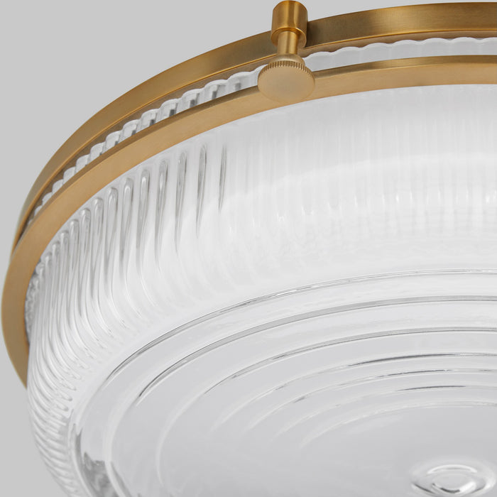 Quorum 368-18-47 LED Ceiling Mount, Brushed Brass
