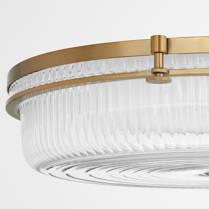 Quorum 368-18-47 LED Ceiling Mount, Brushed Brass