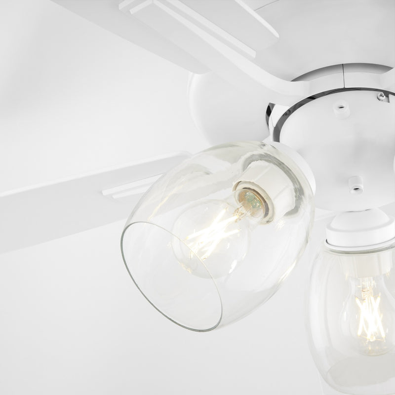 Quorum 4525-0308 52" Ceiling Fan, Studio White