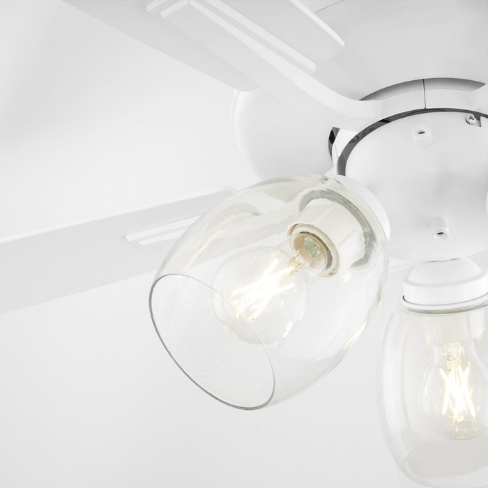 Quorum 4525-0308 52" Ceiling Fan, Studio White