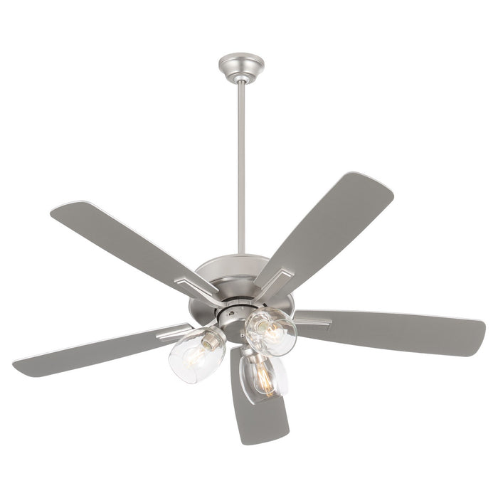 Quorum 4525-03165 52" Ceiling Fan, Satin Nickel
